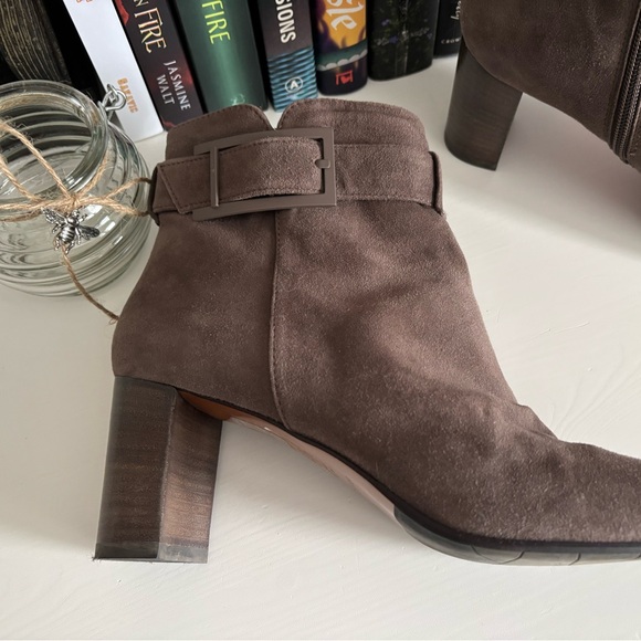 Aquatalia brown suede buckle boots - Sz 9 - Picture 2 of 4